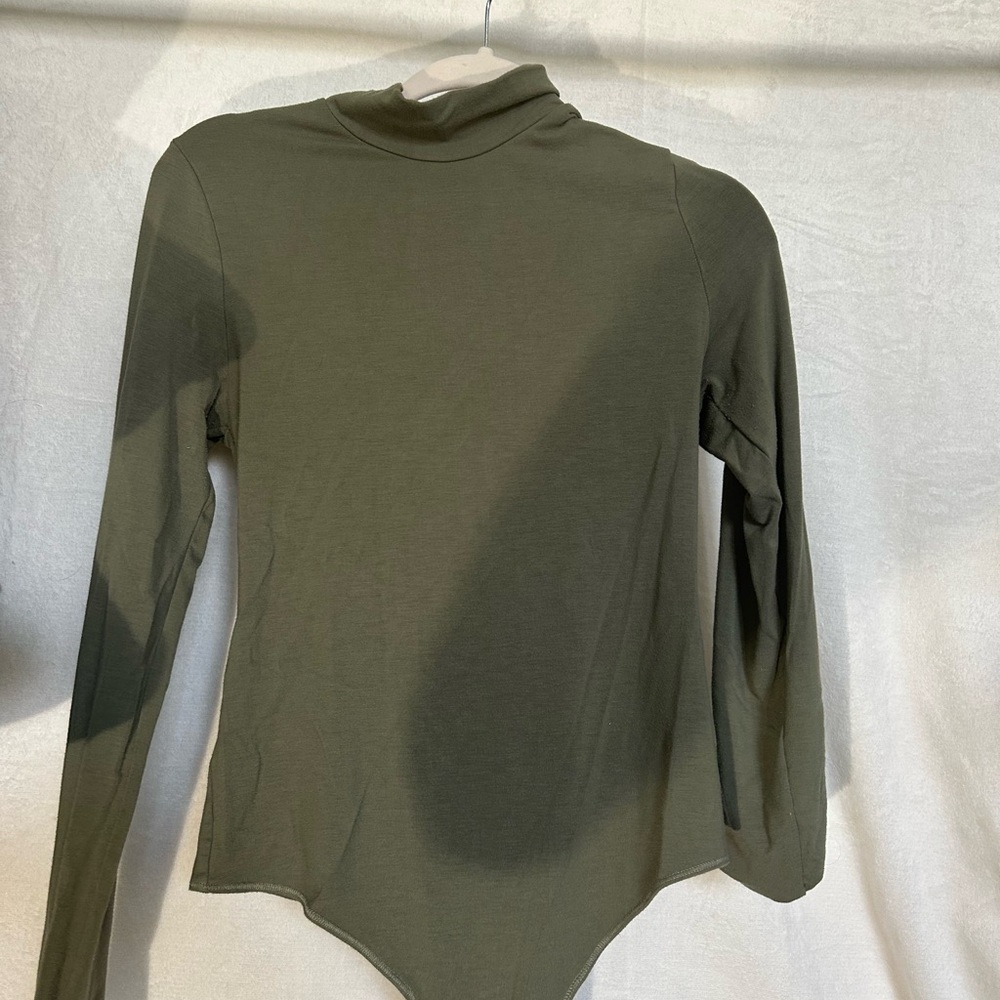 Abercrombie & Fitch Olive Bodysuit